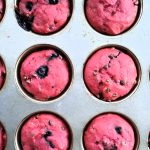 muffins betteraves et bleuets / blueberry beet muffins
