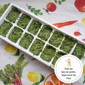 vegan carrot top pesto